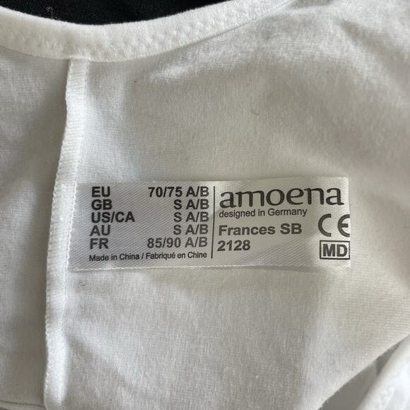 Amoena Size Small A/B Soft Sleep Bra Pocketed Mastectomy Frances Front Closure - Picture 7 of 7